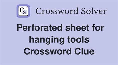 perforated card crossword clue|perforate dan word.